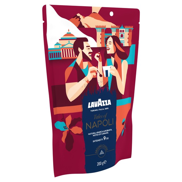 Lavazza Tales of Italy Naples ground coffee 200g, UK version
