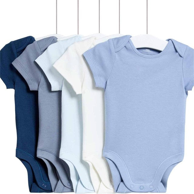 M&S baby bodysuits blue 18-24 months, imported from the UK
