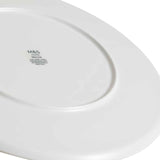 M&S straight sided china dinner plate white 27.5 cm (British brand)