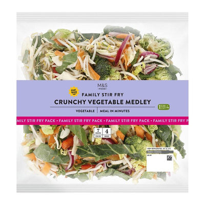 Marks & Spencer Family Crunchy Veg Medley Stir Fry Pakke 550g