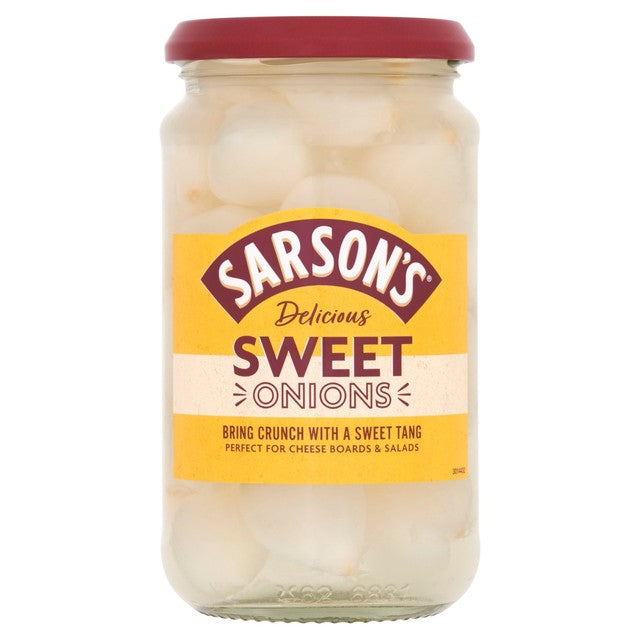 Sarson's Sweet & Mild Silverskin Pickled Onions 460g (British brand)