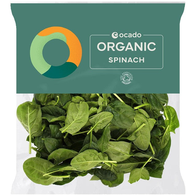Ocado Bio-Spinat 200 g, importiert aus Großbritannien