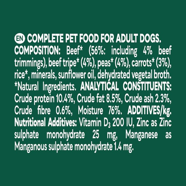 Natures Menu mixed variety dog food pouches 8 x 300g, imported from the UK