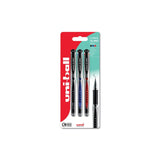 Uni-ball Signo Gel Impact pen pack black blue red 3-pack (British brand)