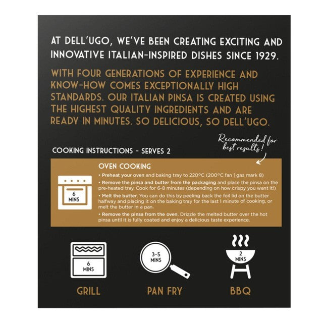 Dell'Ugo pinsa bread with truffle butter 220g - British product