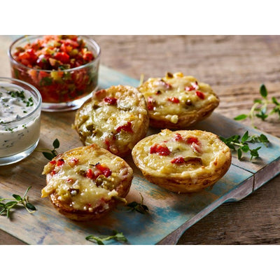 M&S Bannisters Farm 4 Cheese and Jalapeno Potato Skins Frozen 260g- Buy online at McGrocer
