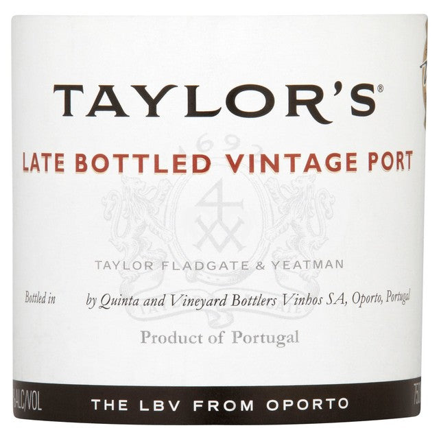 Taylor's Late Bottled Vintage Port 75cl Glass Bottle (British brand)