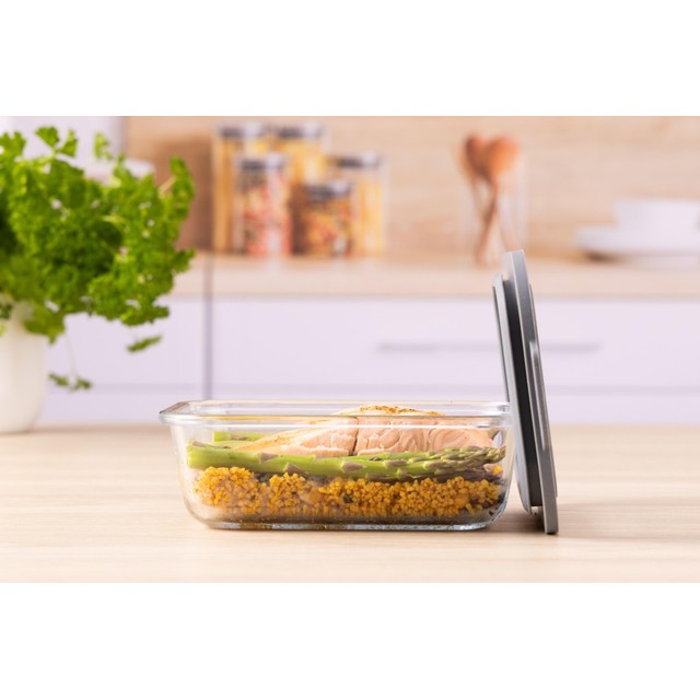 Kilner rectangle glass storage container 0.63 litre, UK version