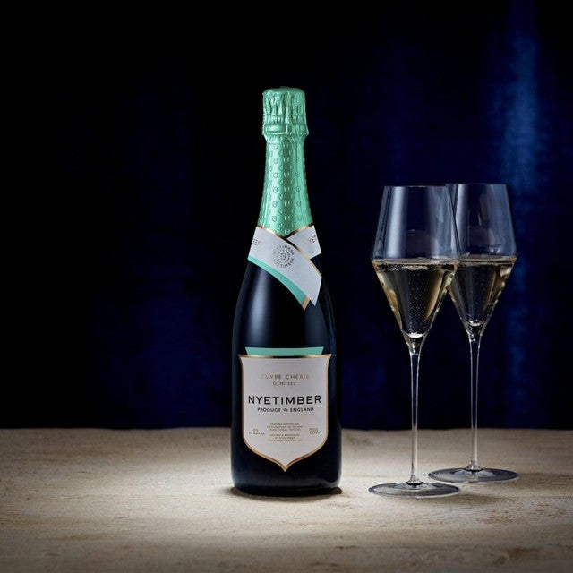 Nyetimber Cuvee Cherie Demi-Sec sparkling wine 75cl, imported from the UK