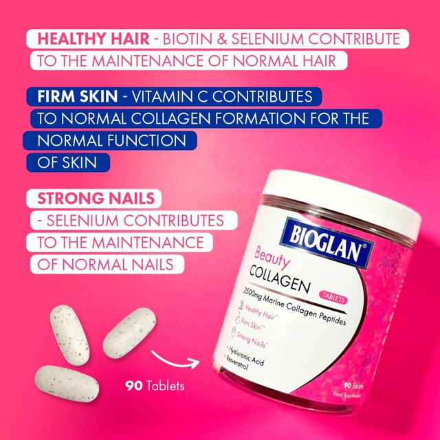 Bioglan beauty collagen tablets 90 tablets - British product