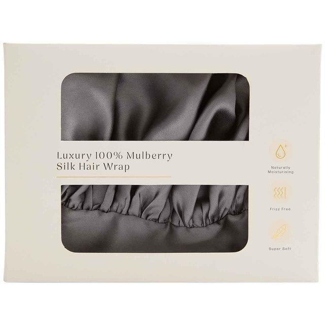 M&S Pure Silk Hair Bonnet Charcoal (British brand)
