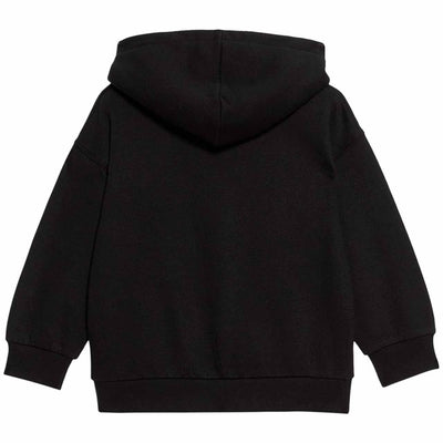M&S Boys Cotton Rich Plain Hoodie Black Hooded Sweatshirt 4-5 Years