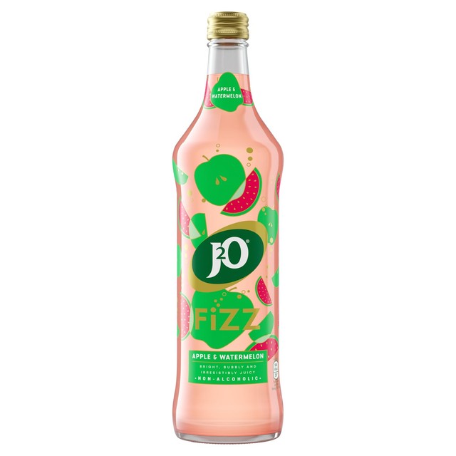 J2O Fizz Apple & Watermelon sparkling soft drink 750ml, UK version