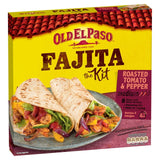 Old El Paso roasted tomato pepper fajita kit 500g, imported from the UK