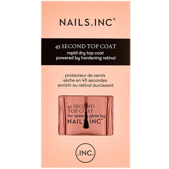 Nails Inc. 45 Second Top Coat 14ml, imported from the UK