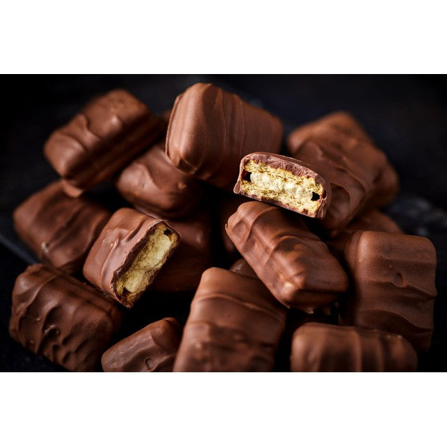 M&S milk chocolate coated custard cream biscuits 191g, imported from the UK