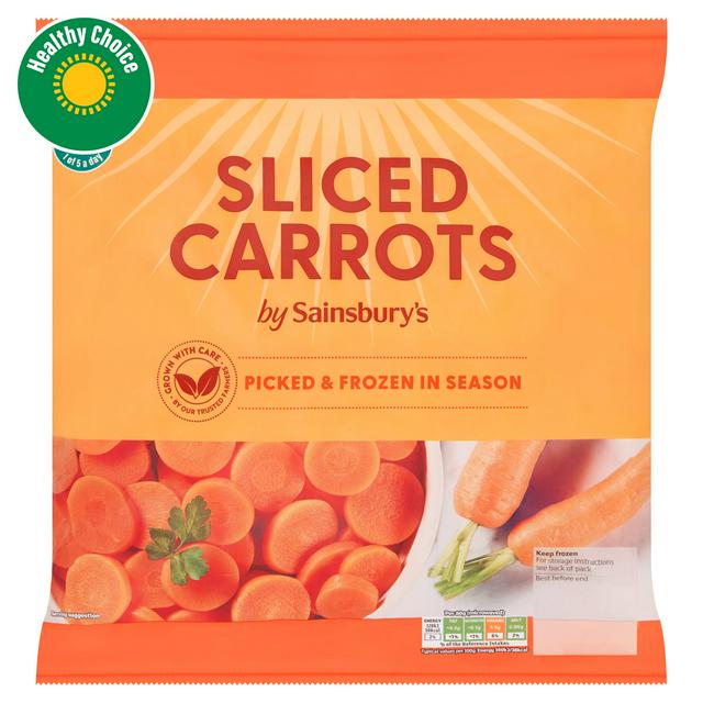 Sainsburys Sliced Carrots 900g