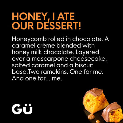 M&S Gü Chocolate & Honeycomb Layered Dessert 2 x 86g- Buy online at McGrocer
