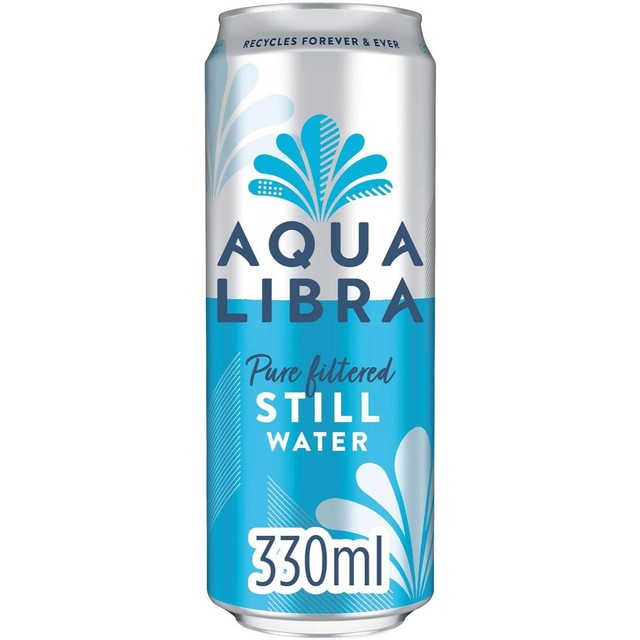 Aqua Libra still filtered water cans 330ml - British product