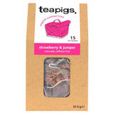 Teapigs Strawberry and Juniper fruit infusion tea temples, UK version
