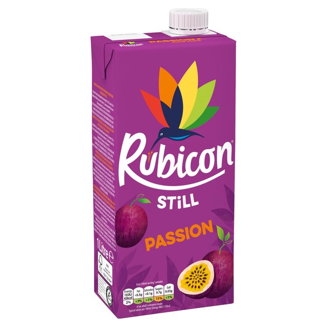 Rubicon Passionsfruchtsaftgetränk 1L, importiert aus Großbritannien