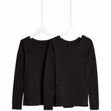 M&S unisex black thermal tops 8-9 years, imported from the UK