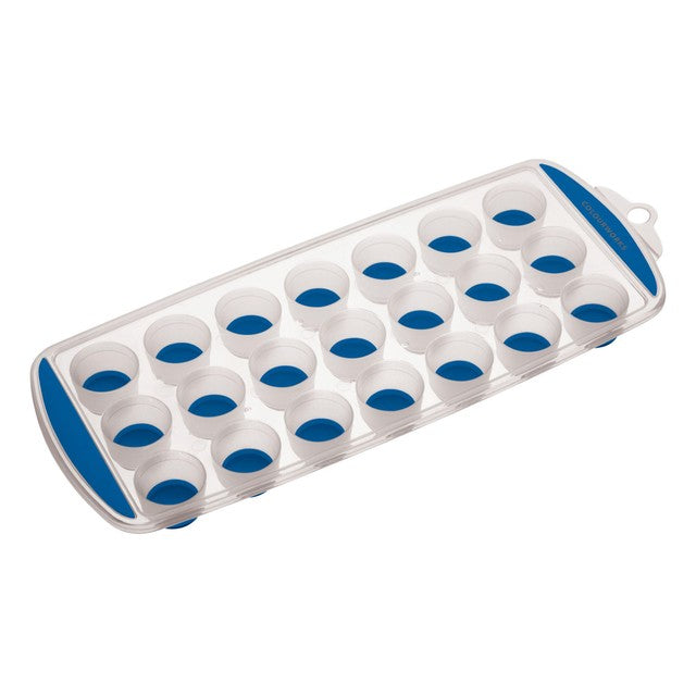Colourworks blue silicone ice cube tray with pop-out design - British product