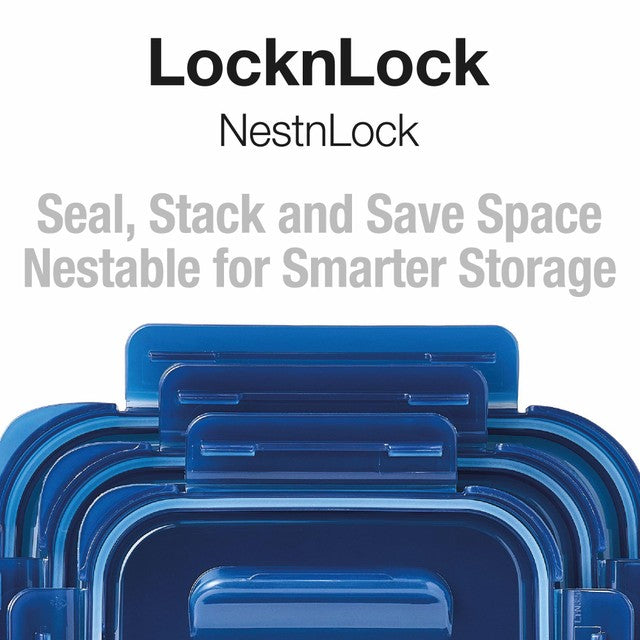 LocknLock blue food storage containers 3pc set, UK version