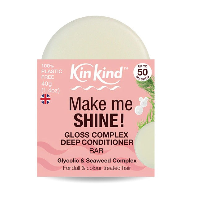 KinKind Make Me Shine solid conditioner bar 40g, UK version