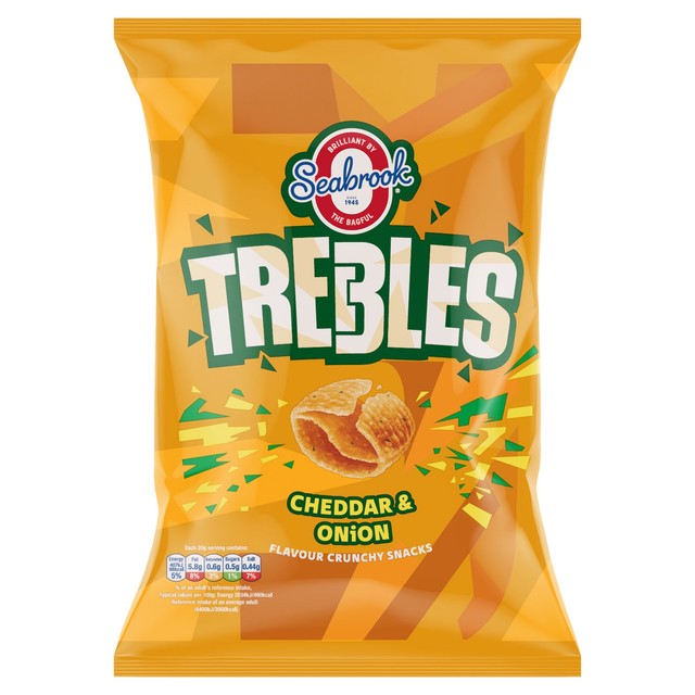 Seabrook Cheddar & Onion crisps 120g (British brand)