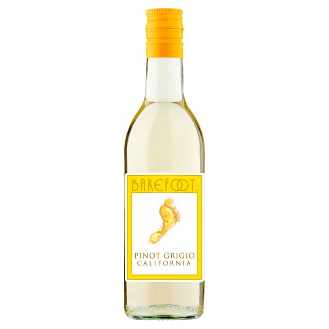 Barefoot Pinot Grigio white wine 187ml bottle - British product