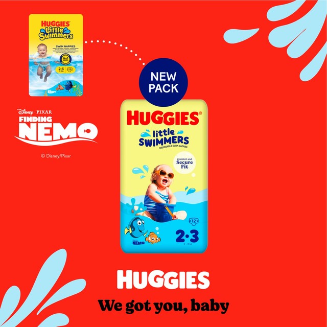 Huggies Little Swimmers Swim Nappies, Size 2-3 (3-8kg)