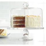 Artland straight sided dome cake stand glass 28x27cm - British product