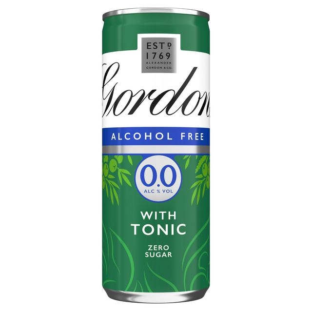 Gordons 00 Alcohol Free Spirit Tonic with a Hint of Lime Can 250ml