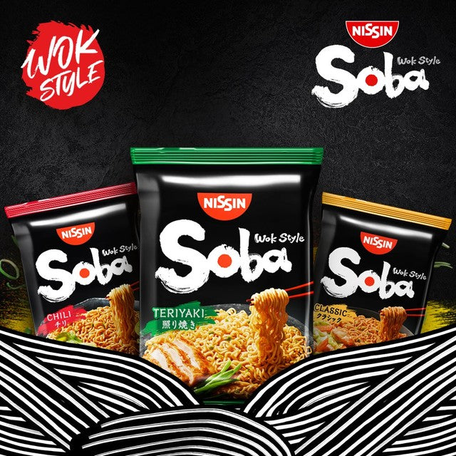 Nissin Soba chili instant noodles 111g, imported from the UK