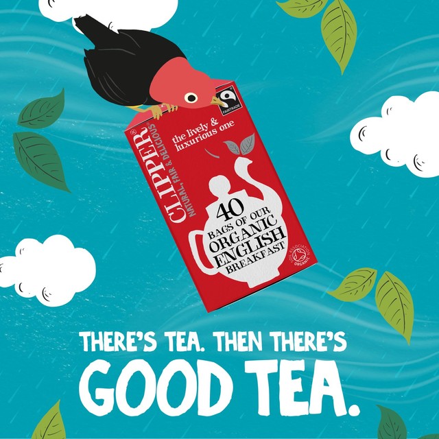 Clipper Organic English Breakfast tea bags 40 pack - British product