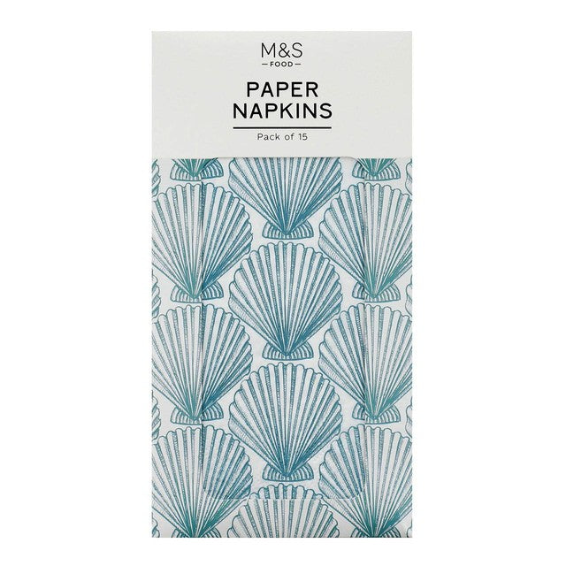 M&S shell guest napkins 40x40cm, UK version