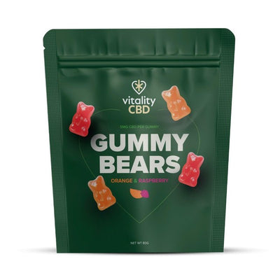 M&S Vitality CBD Mixed Fruit Gummy Bears CBD Food Supplement 40 Gummies- Buy online at McGrocer