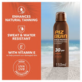 Piz Buin Tan & Protect Tan Intensifying Sun Cream Spray 150ml, imported from the UK