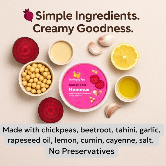 The Happy Pear Sweet Beet Hummus 150g (British brand)