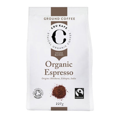 M&S Cru Kafe Økologisk Fairtrade Espresso Malt Kaffe 227g - Kjøp online hos McGrocer