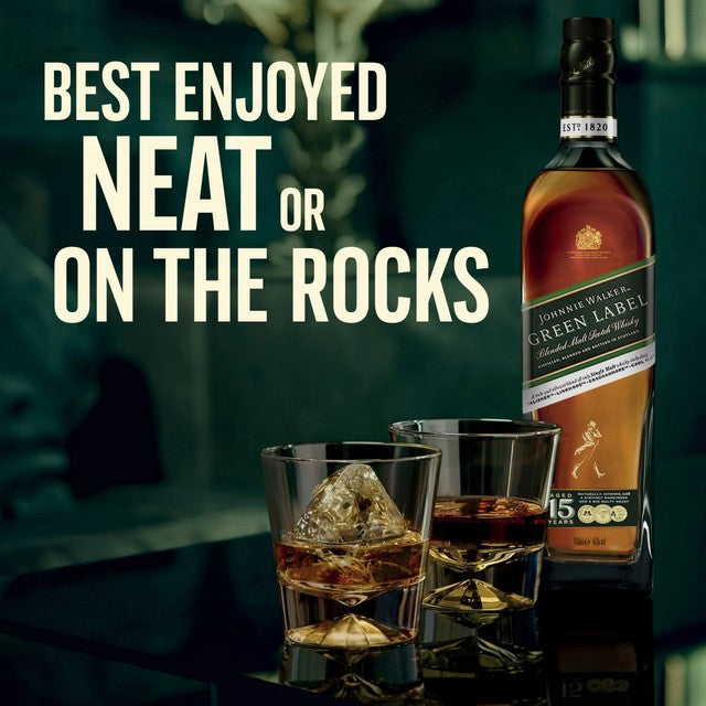 Johnnie Walker Green Label blended Scotch whisky 70cl, UK version