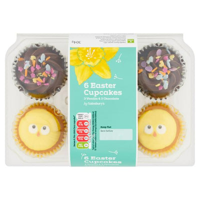 Sainsburys Oster-Cupcakes x6 303g