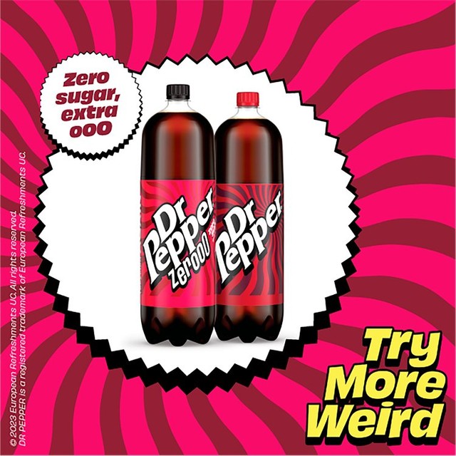 Dr Pepper Sparkling Soft Drink 2L - British product