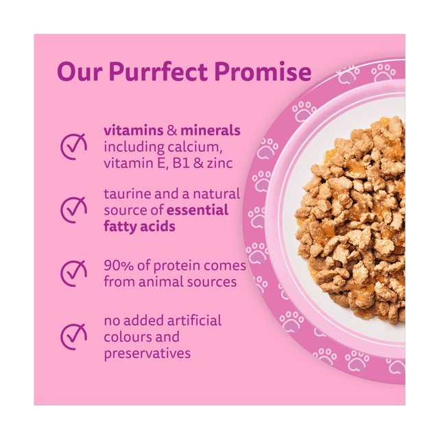 Whiskas cat food pouches poultry feasts 40x85g (British brand)