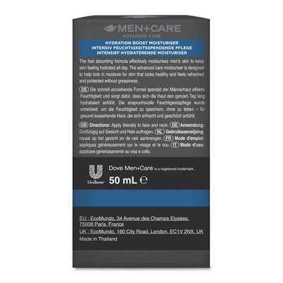 M&S Dove Men Care Hydration Boost Ansiktsfuktighetskrem 50ml - Kjøp online hos McGrocer