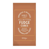 Marks and Spencer All Butter Fudge Cubes 100g, imported from the UK