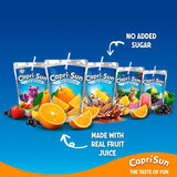 Capri Sun Orange Zero fruit juice drink party pack pouches, UK version