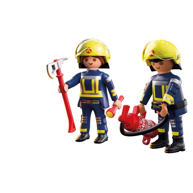 Playmobil Fire Rescue Team Duo Pack Set, imported from the UK