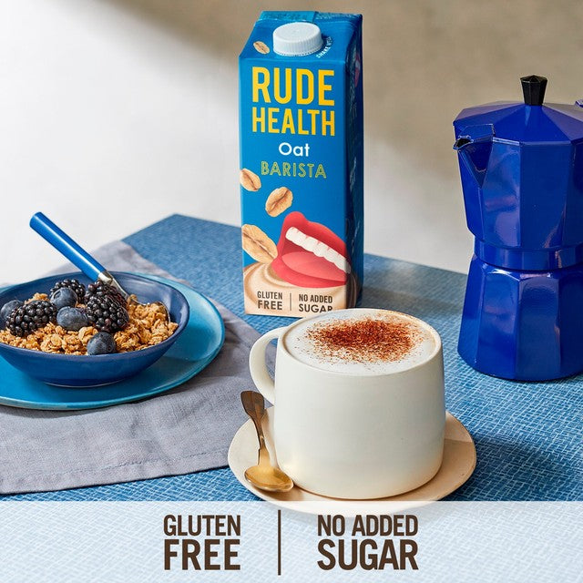 Rude Health Barista Oat Longlife oat drink 1L, imported from the UK